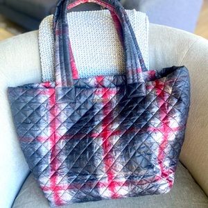 MZ Wallace Medium Metro Tote, Redwood Plaid